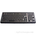 IP65 vandal proof industrial military black metal keyboard,